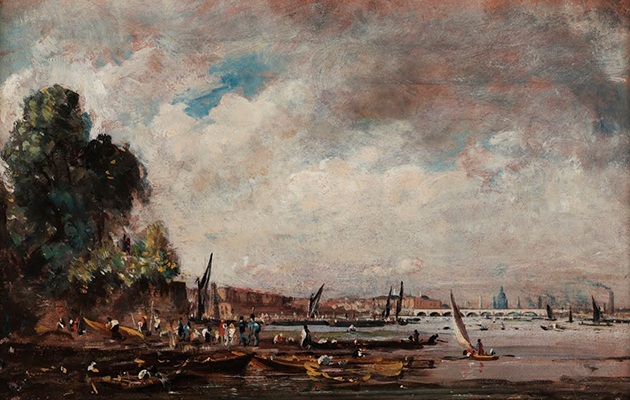 “Мост Ватерлоо, вид с левого берега Темзы” (1820) Джон Констебл