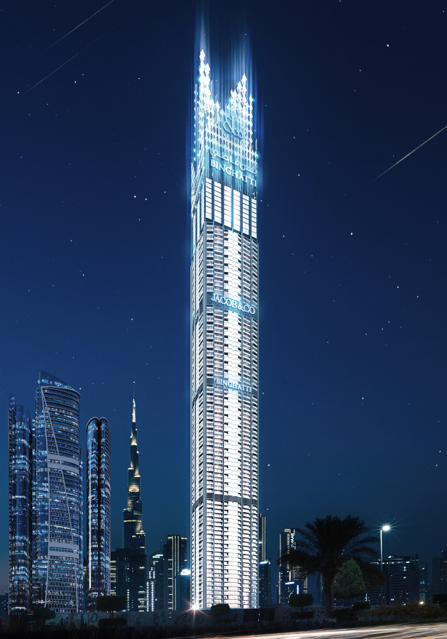 Burj Binghatti Jacob & Co Residences: в Дубае построят один из самых высоких жилых небоскребов в мире