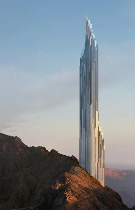 Discovery Tower: Саудовская Аравия показала проект небоскреба в&nbsp;центре строящегося лыжного курорта Trojena
