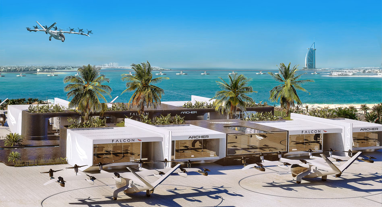 Abu Dhabi Guide: первые станции для летающего такси появятся на Пальме Джумейра и набережной Корниш